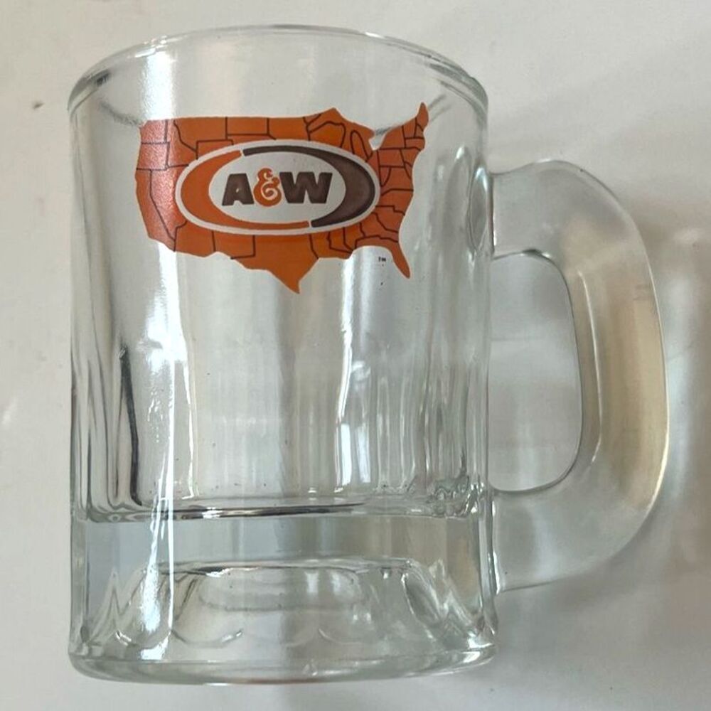 Vintage Mini A&W Root Beer Glass Mug